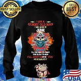 Skull beard i am a grumpy old man i was born in june i'm too old to fight too slow to run i'll just shoot you and be done with it s Sweater