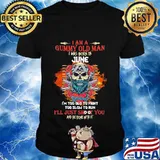 Skull beard i am a grumpy old man i was born in june i'm too old to fight too slow to run i'll just shoot you and be done with it shirt