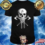 Skull beard triangle symbol shirt