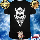Skull butterfly death head moth tattoo shirt