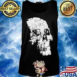 Skull halloween horror characters s Tank top