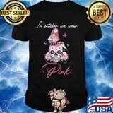 Skull In October we wear pink Breast Cancer Awareness shirt