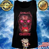 Skull metallica kansas city chiefs football s Tank top