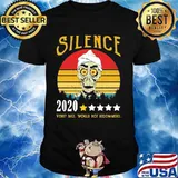 Skull silence 2020 very bad would not recommend vintage retro stars shirt