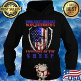 Skull your first mistake was thinking i was one of the sheep american flag happy independence day s Hoodie