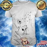 Snoopy dandelion flower breathe shirt