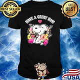 Snoopy have a great day flowers shirt