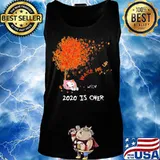 Snoopy wake me up 2020 is over maple leaves tree s Tank top