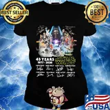 Star wars 43 years 1977 2020 signatures s Ladies tee