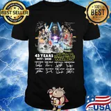 Star wars 43 years 1977 2020 signatures shirt