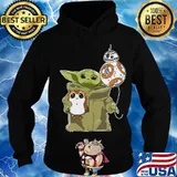 Star wars baby yoda bb8 and wampa s Hoodie