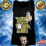 Star wars baby yoda bb8 and wampa s Tank top