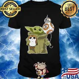 Star wars baby yoda bb8 and wampa shirt