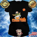 Star wars baby yoda clemson tigers s Ladies tee