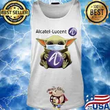 Star wars baby yoda mask hug alcatel lucent s Tank top