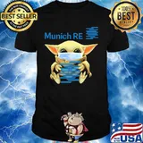 Star wars baby yoda mask hug munich re shirt
