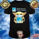 Star wars baby yoda mask hug pacific gas and electric company shirt