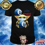 Star wars baby yoda mask hug polo emplai shirt