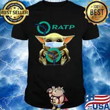 Star wars baby yoda mask hug ratp shirt