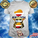 Star wars baby yoda mask hug repsol shirt