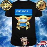 Star wars baby yoda mask hug rexel shirt