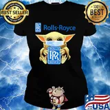 Star wars baby yoda mask hug rolls royce s Ladies tee