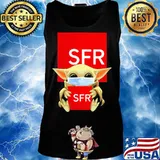 Star wars baby yoda mask hug sfr s Tank top