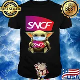 Star wars baby yoda mask hug sncf shirt