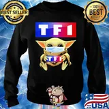 Star wars baby yoda mask hug tf1 s Sweater