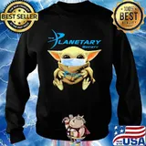 Star wars baby yoda mask hug the planetary society s Sweater
