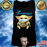 Star wars baby yoda mask hug the planetary society s Tank top