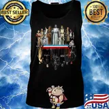 Star wars characters water reflection s Tank top