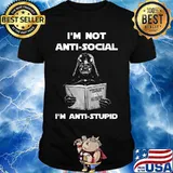 Star wars darth vader i'm not antisocial i'm anti stupid shirt