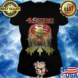 Star wars master yoda san francisco 49ers jesus s Ladies tee
