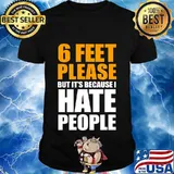 Str8evil, 6 FEET, social distance, funny T-Shirt