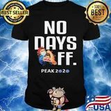 Strong woman mask papa john's no days off peak 2020 covid-19 shirt
