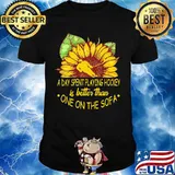 Sunflower a day spent playing hockey is better than one the sofa shirt