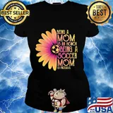 Sunflower being a mom is an honor being a soccer mom is priceless s Ladies tee