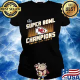 Super bowl liv champions kansas city chiefs football logo s Ladies tee