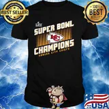 Super bowl liv champions kansas city chiefs football logo shirt