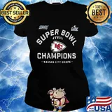 Super bowl liv champions kansas city chiefs football s Ladies tee