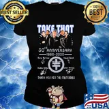Take that 30rd anniversary 1990 2020 thank you for the memories signatures s Ladies tee