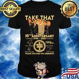 Take that 30th anniversary 1990 2020 thank you for the memories signatures shirt