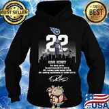 Tennessee titans king henry pro bowl 2019 second team all pro nfl rushing yards leader signature s Hoodie