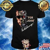 Terminator for john arnold schwarzenegger signatures shirt