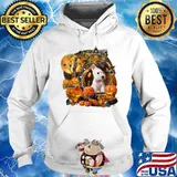 Terrier Puppy Witch Pumpkin Witch Halloween s Hoodie