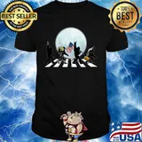 THE BIGFOOTS CROSSING THE LINE BEER RADIO AMERICAN FLAG WALK IN THE MOON SHIRT