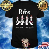The cincinnati reds crossing the line signatures shirt