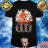 The cleveland browns 74th years of 1946 2020 thank you for the memories signatures shirt