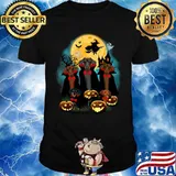 THE DOG DRACULA PUMPKIN MOONLIGHT HALLOWEEN SHIRT
